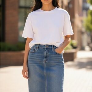 Ralph Lauren Polo Jean Co Straight Denim Skirt Size 4